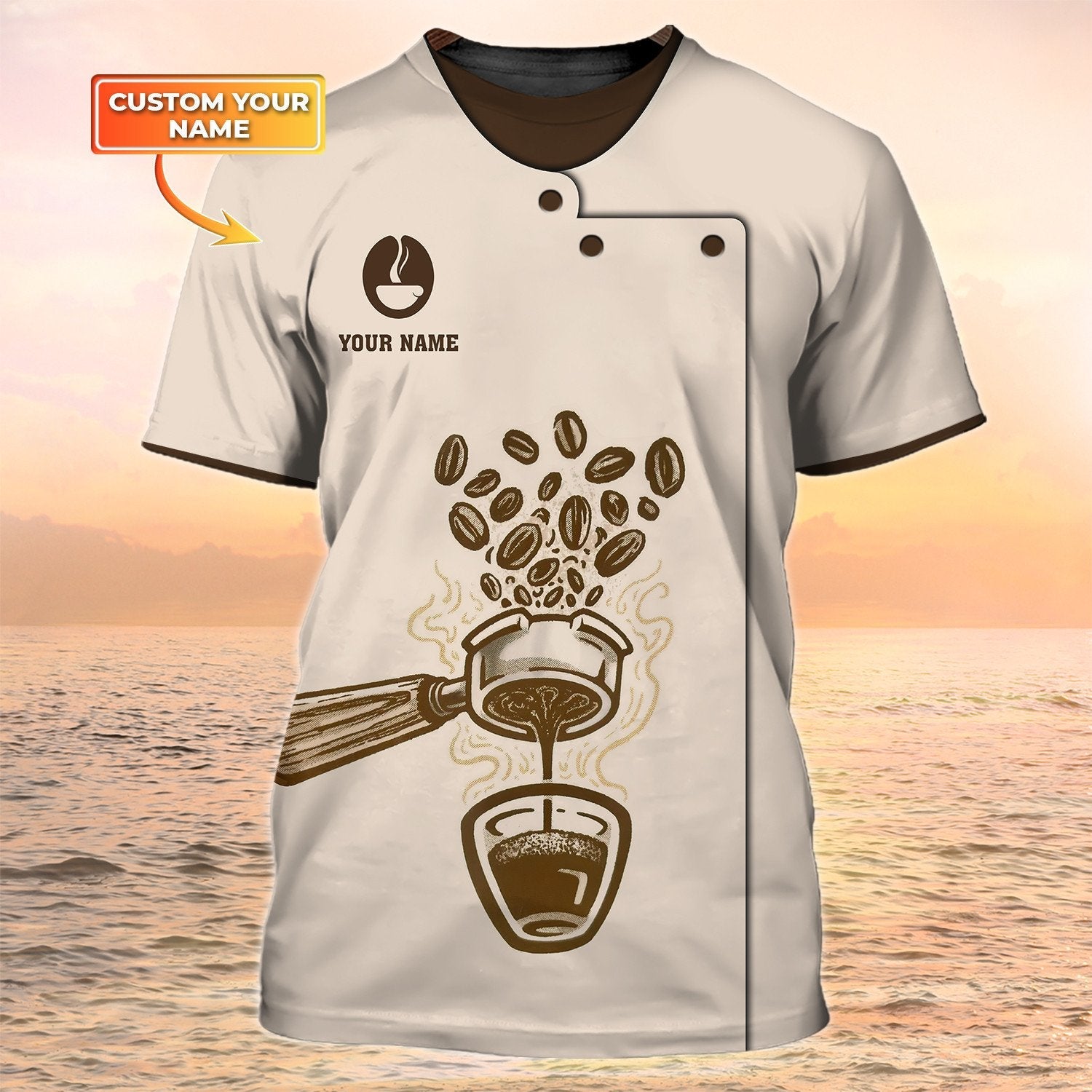 Coffee Shirts Barista Custom T Shirt Coffee Shop Uniform/ Best Gift For Bartender Barista