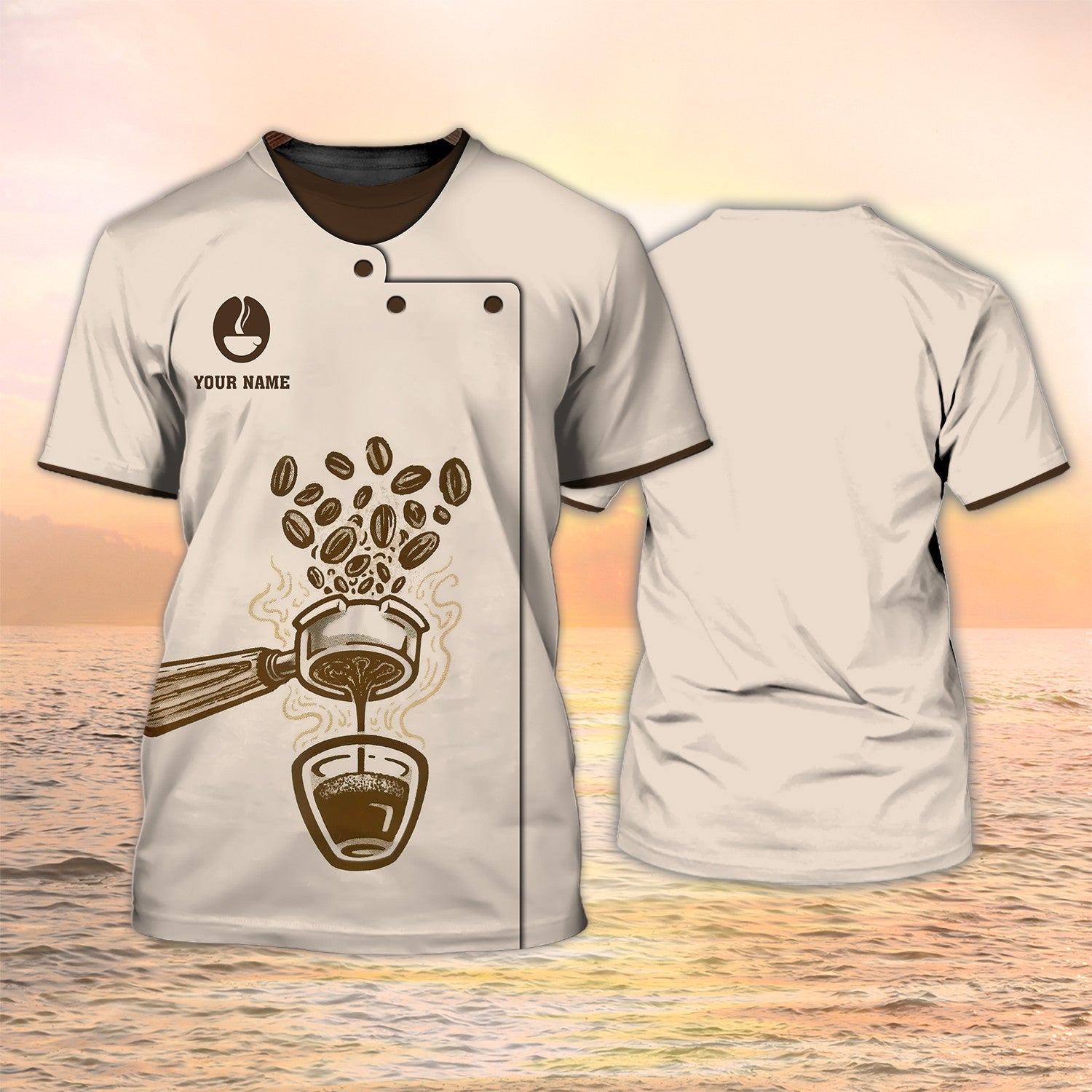 Coffee Shirts Barista Custom T Shirt Coffee Shop Uniform/ Best Gift For Bartender Barista