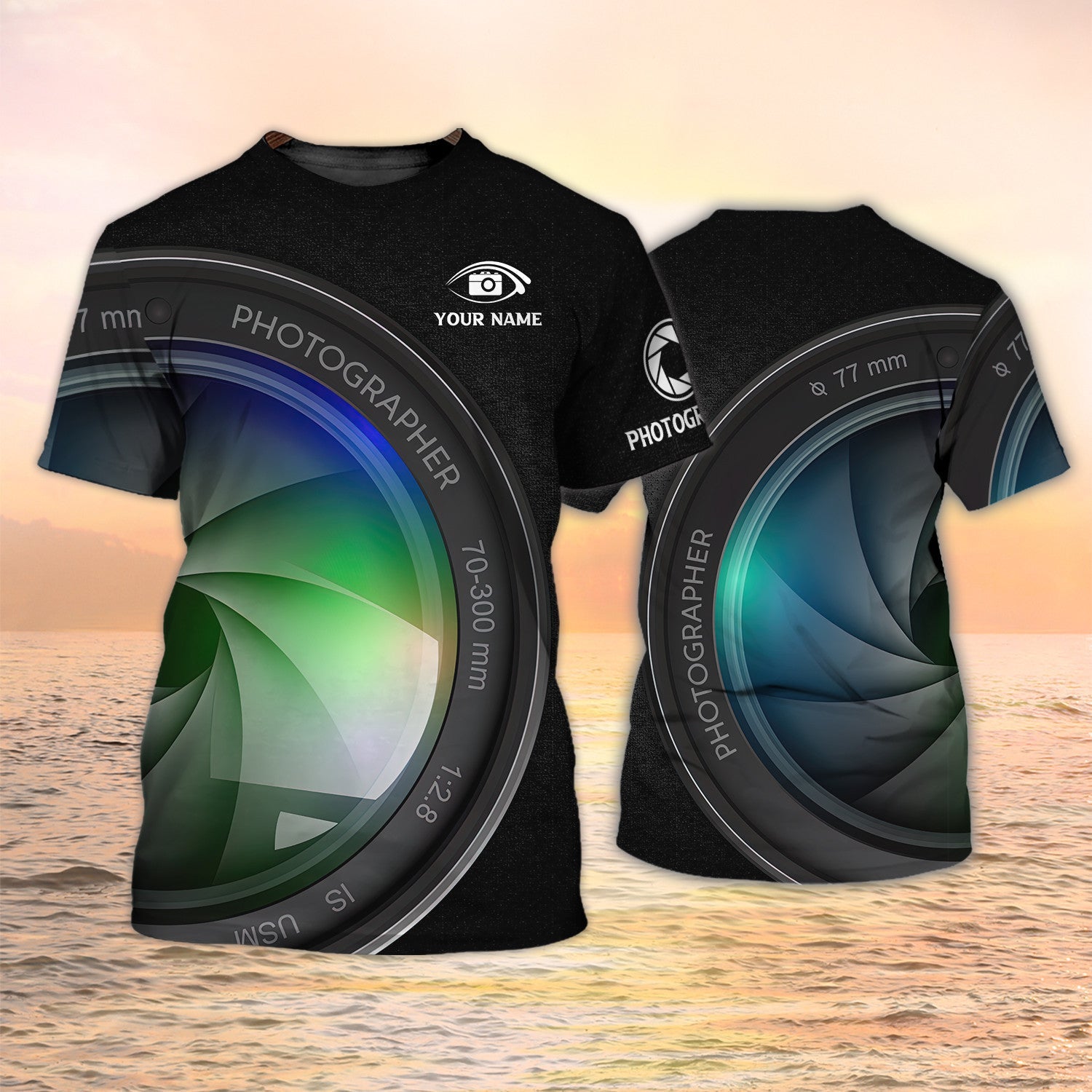 Camera T Shirt Graphic 3D Camera Shirt Gift for Photographers and Photography Lovers