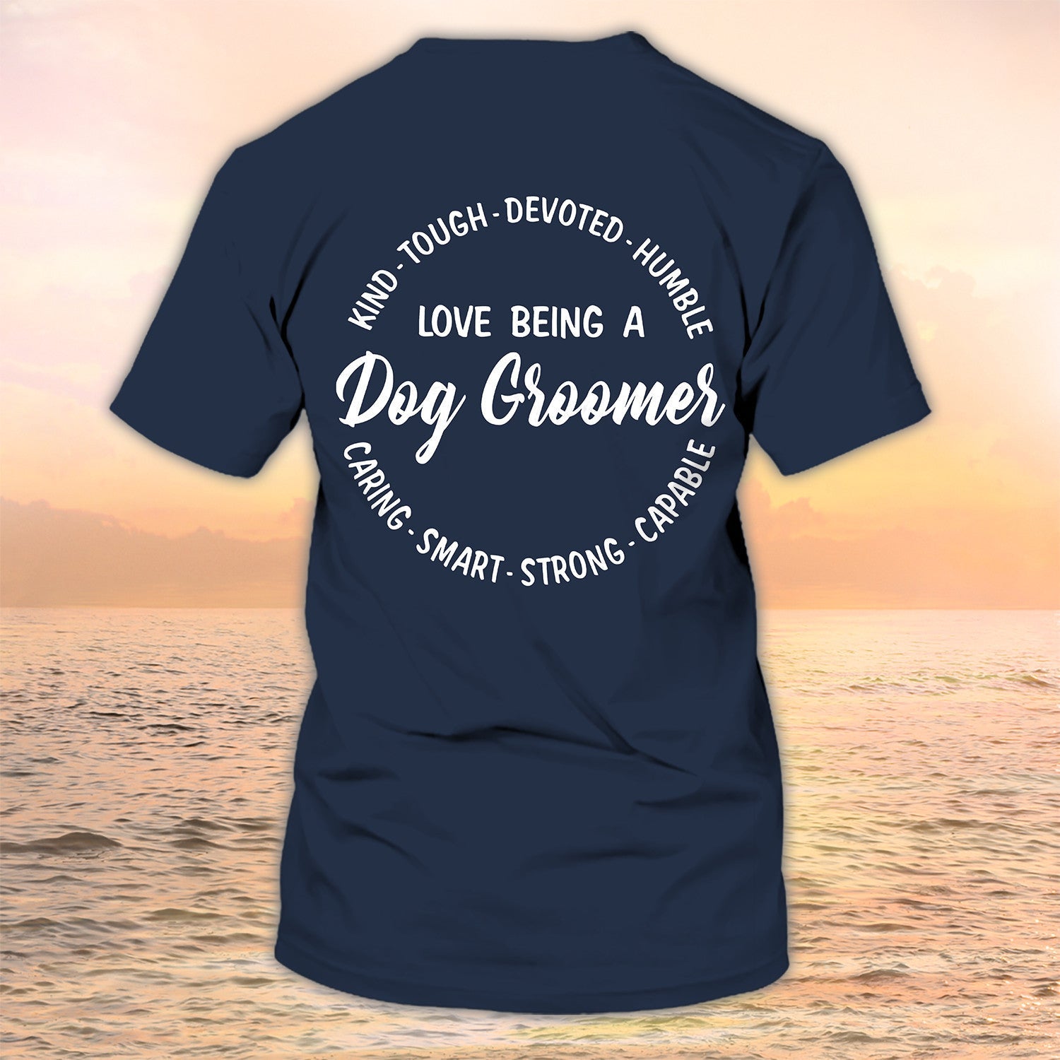 Dog Groomer Shirts Grooming Custom Shirts Pet Salon Uniform Love Being A Dog Groomer