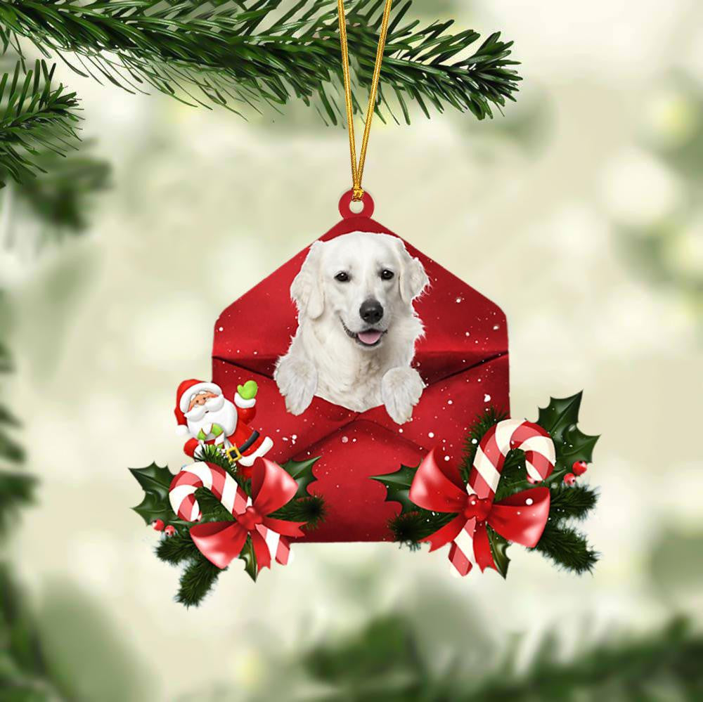 Kuvasz Christmas Letter Shaped Ornament / Acrylic Dog Christmas Ornament Xmas Dog Gifts