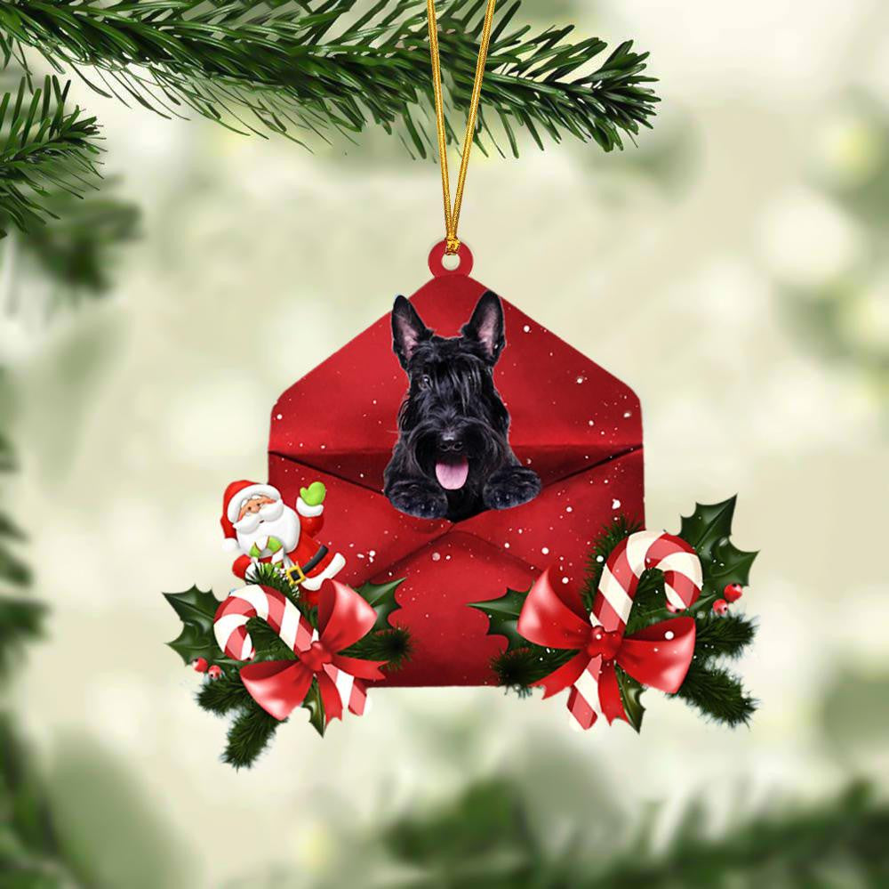 Scottish Terrier Christmas Letter Shaped Ornament / Acrylic Dog Christmas Ornament Xmas Dog Gifts