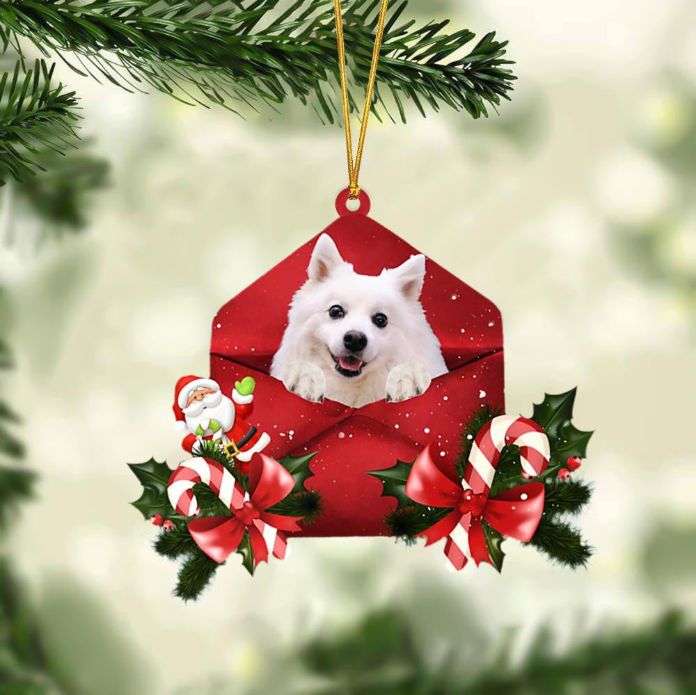 American Eskimo Dog Christmas Letter Shaped Ornament / Acrylic Dog Christmas Ornament Xmas Dog Gifts