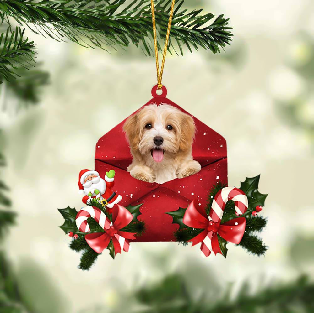 Havanese Christmas Letter Shaped Ornament / Acrylic Dog Christmas Ornament Xmas Dog Gifts