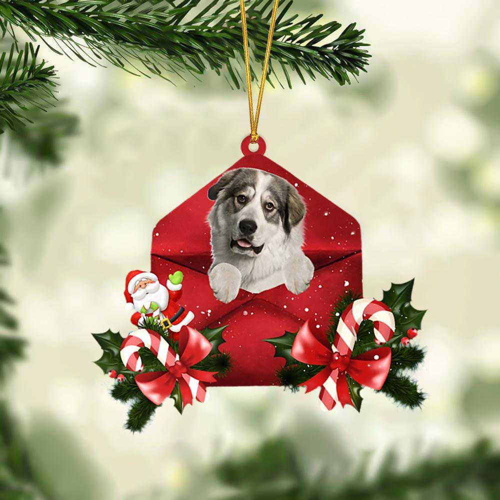 Great Pyrenees Christmas Letter Shaped Ornament / Acrylic Dog Christmas Ornament Xmas Dog Gifts
