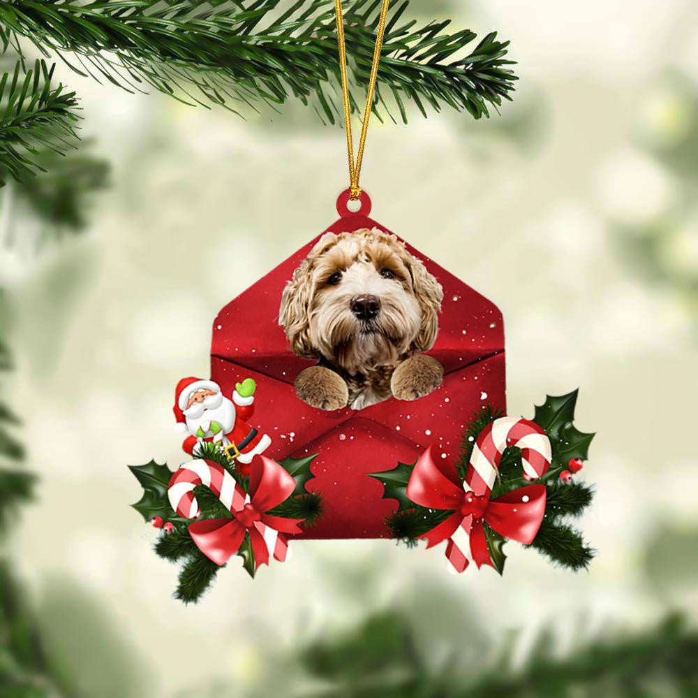 Labradoodle Christmas Letter Shaped Ornament / Acrylic Dog Christmas Ornament Xmas Dog Gifts