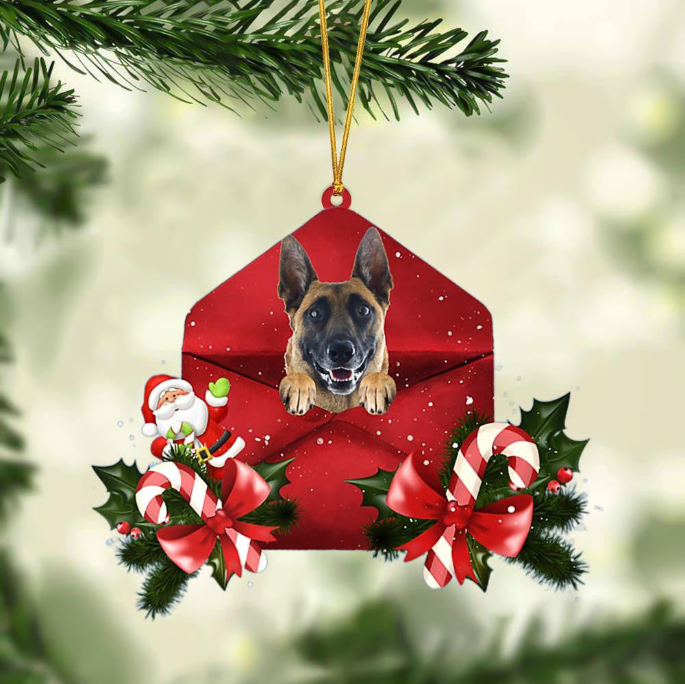 Belgian Shepherd Christmas Letter Shaped Ornament / Acrylic Dog Christmas Ornament Xmas Dog Gifts
