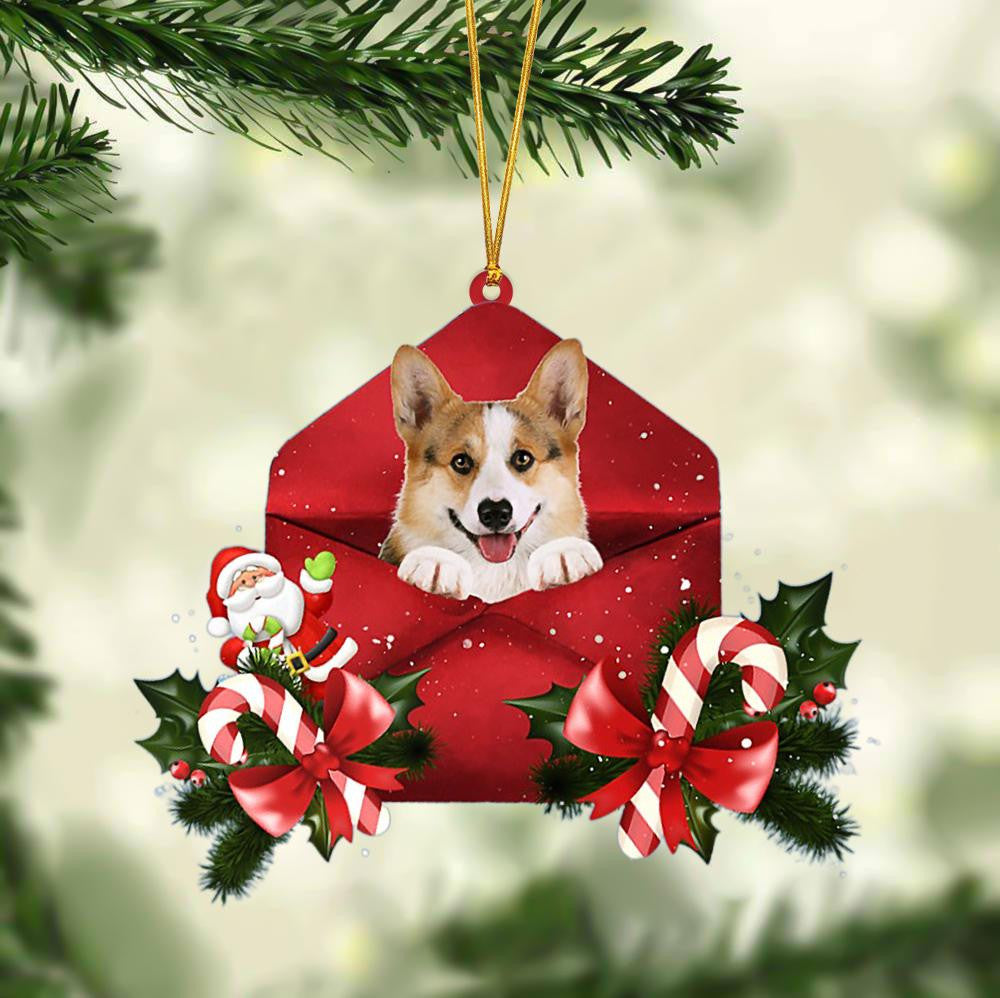 Welsh Corgi Christmas Letter Shaped Ornament / Acrylic Dog Christmas Ornament Xmas Dog Gifts