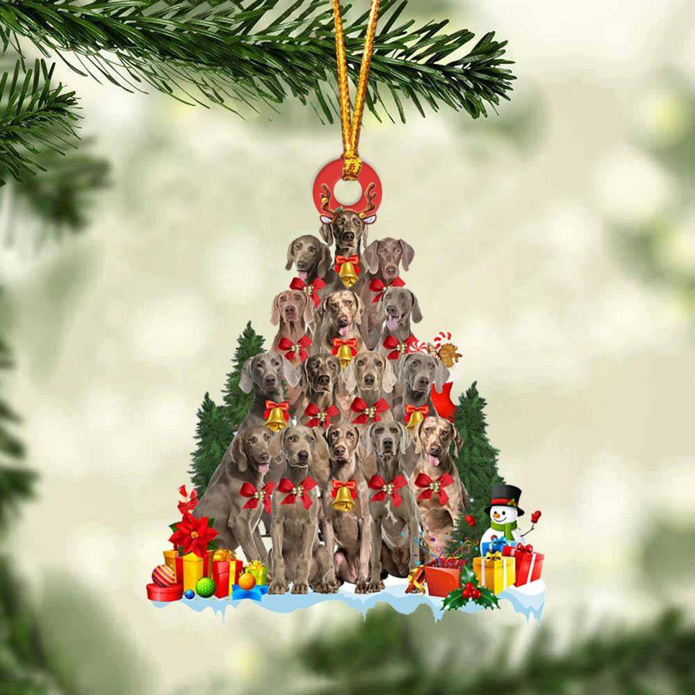 Weimaraner Dog   Christmas Tree Ornament Dog Gifts Acrylic Ornament Dog Gifts Acrylic Ornament