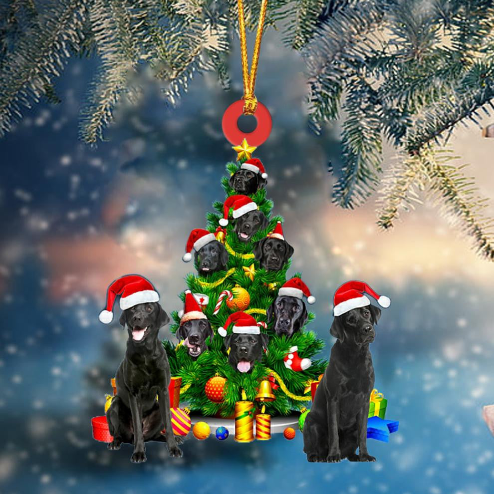 Black Labrador Dog   Christmas Tree Ornament Dog Gifts Acrylic Ornament Dog Gifts Acrylic Ornament