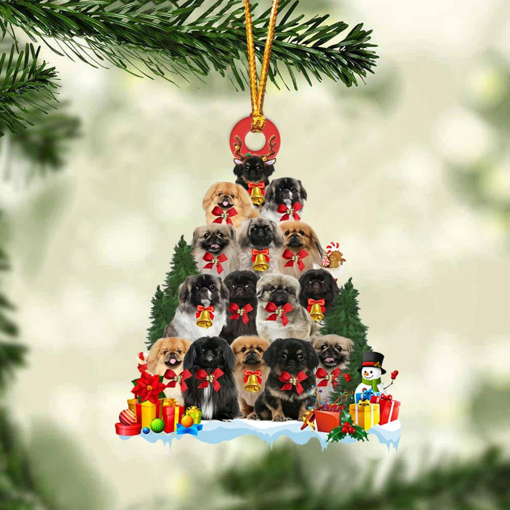 Pekingese Dog   Christmas Tree Ornament Dog Gifts Acrylic Ornament Dog Gifts Acrylic Ornament