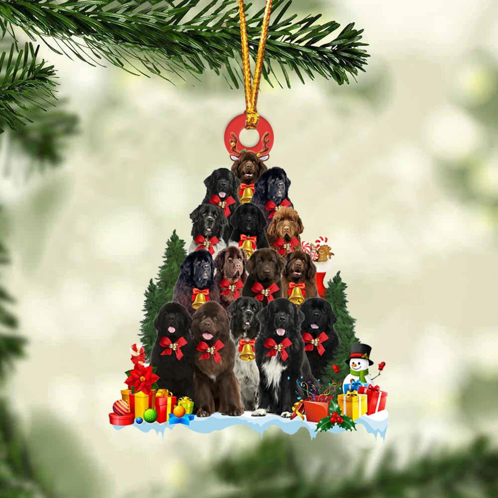 Newfoundland Dog Christmas Tree Ornament Dog Gifts Acrylic Ornament Dog Gifts Acrylic Ornament