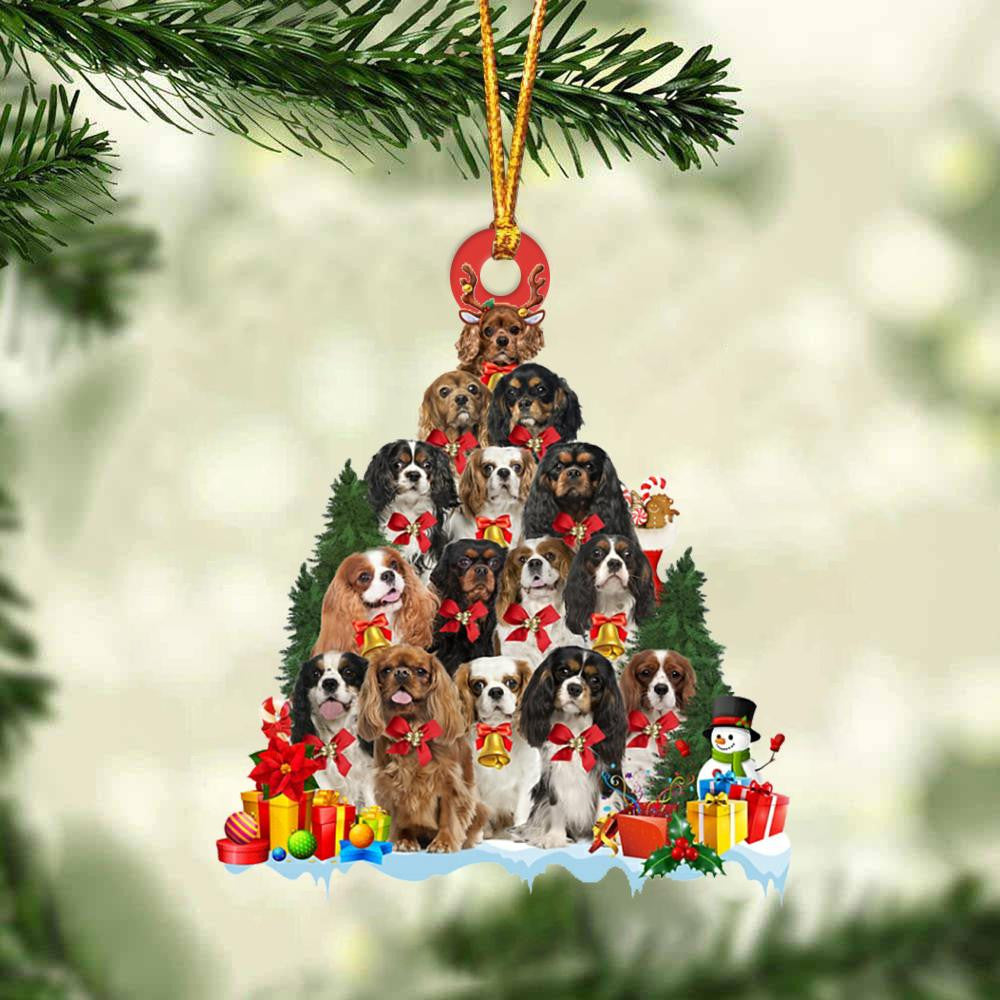 Cavalier King Charles Spaniel Dog   Christmas Tree Ornament Dog Gifts Acrylic Ornament Dog Gifts Acrylic Ornament