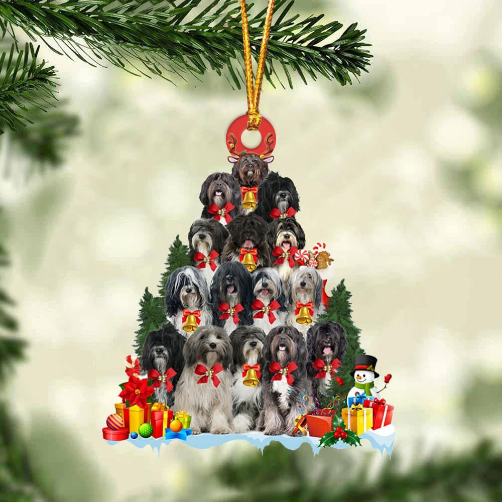 Tibetan Terrier Dog   Christmas Tree Ornament Dog Gifts Acrylic Ornament Dog Gifts Acrylic Ornament
