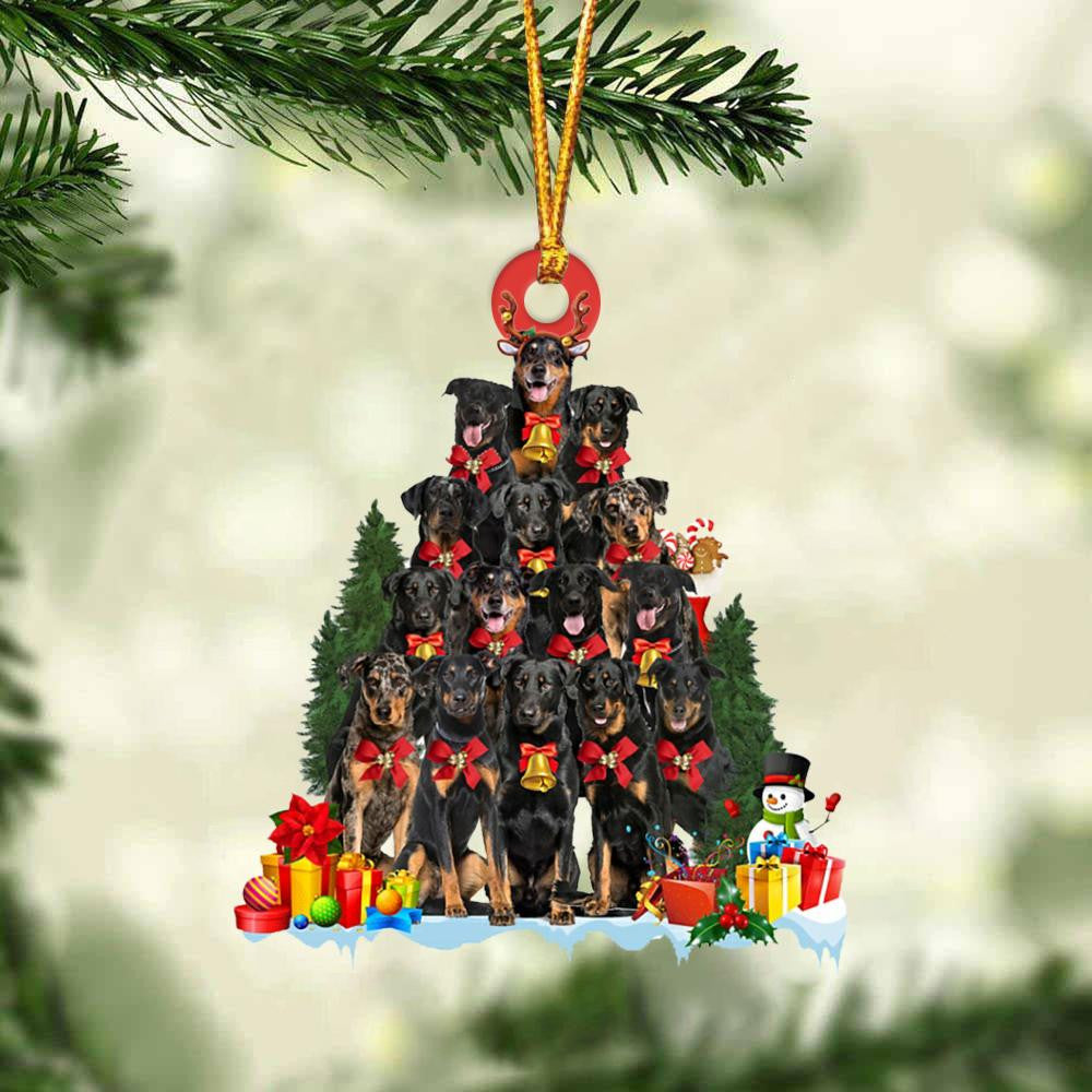 Beauceron Dog Christmas Tree Ornament Dog Gifts Acrylic Ornament Dog Gifts Acrylic Ornament