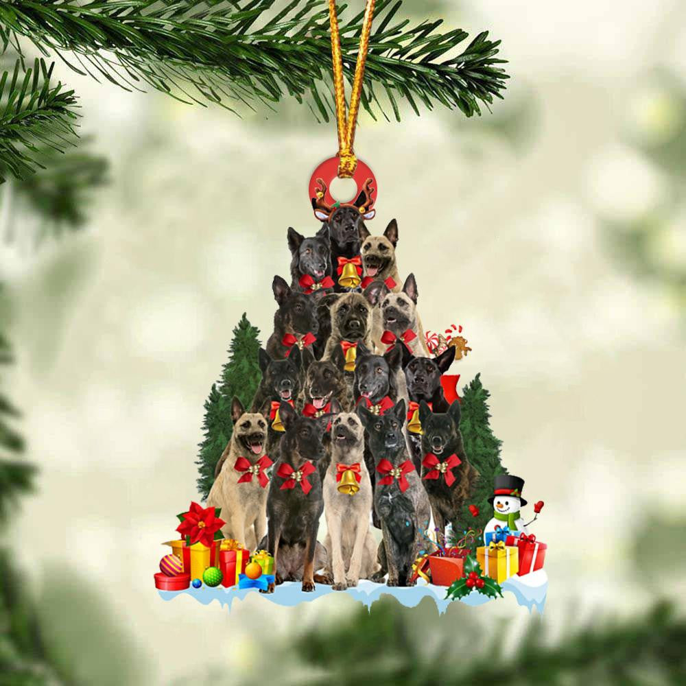 Dutch Shepherd Dog Christmas Tree Ornament Dog Gifts Acrylic Ornament Dog Gifts Acrylic Ornament