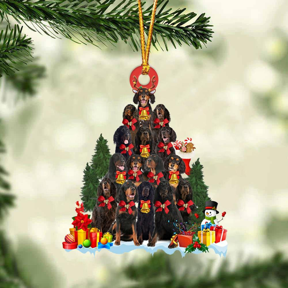 Gordon Setter Dog   Christmas Tree Ornament Dog Gifts Acrylic Ornament Dog Gifts Acrylic Ornament
