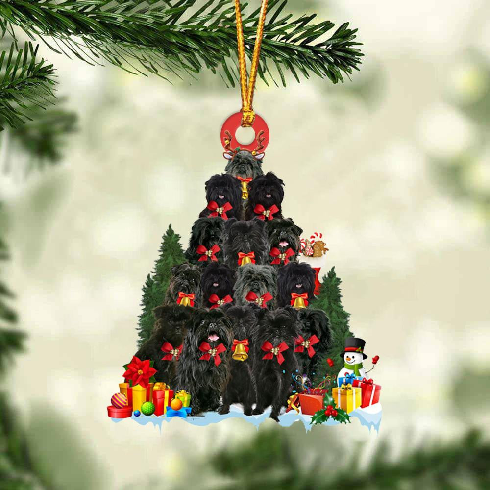 Affenpinscher Dog  Christmas Tree Ornament Dog Gifts Acrylic Ornament