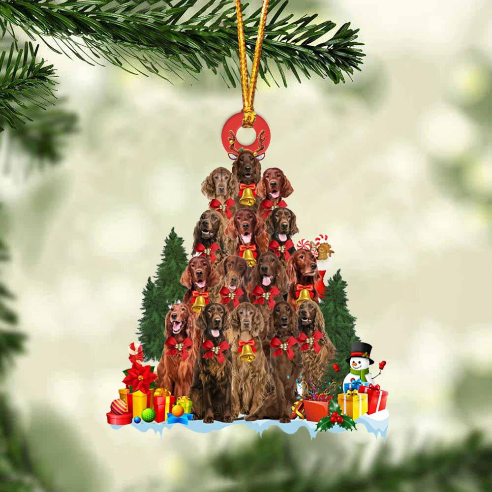Irish Setter Dog   Christmas Tree Ornament Dog Gifts Acrylic Ornament Dog Gifts Acrylic Ornament