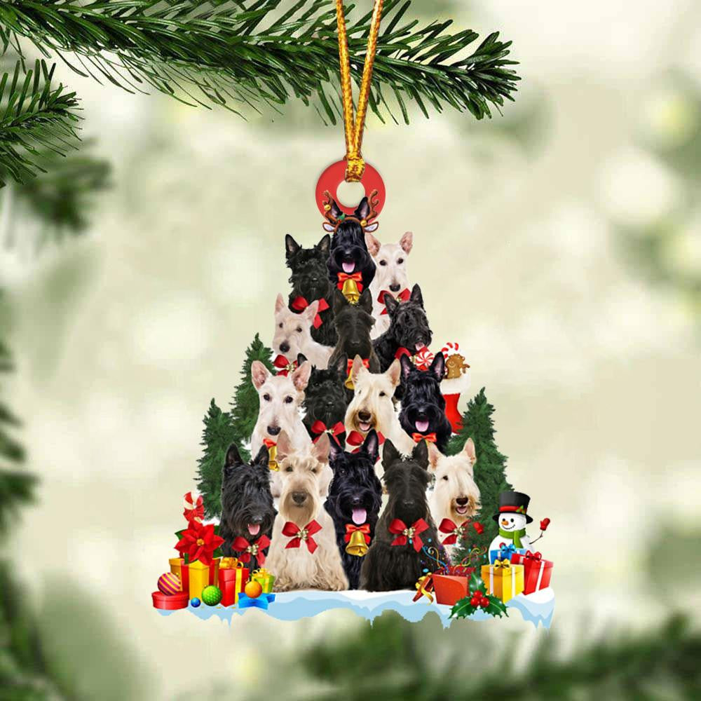 Scottish Terrier Dog   Christmas Tree Ornament Dog Gifts Acrylic Ornament Dog Gifts Acrylic Ornament