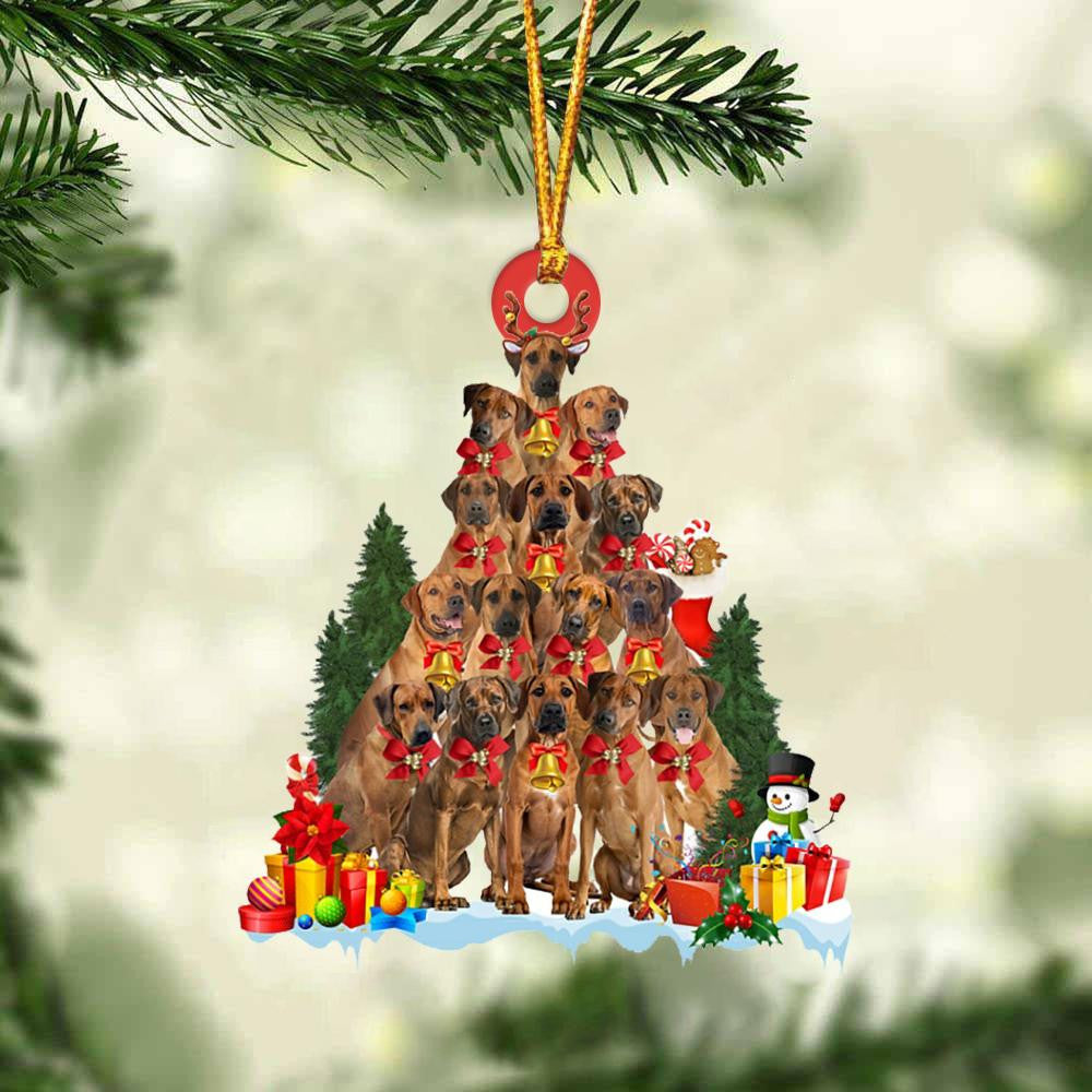 Rhodesian Ridgeback Dog   Christmas Tree Ornament Dog Gifts Acrylic Ornament Dog Gifts Acrylic Ornament