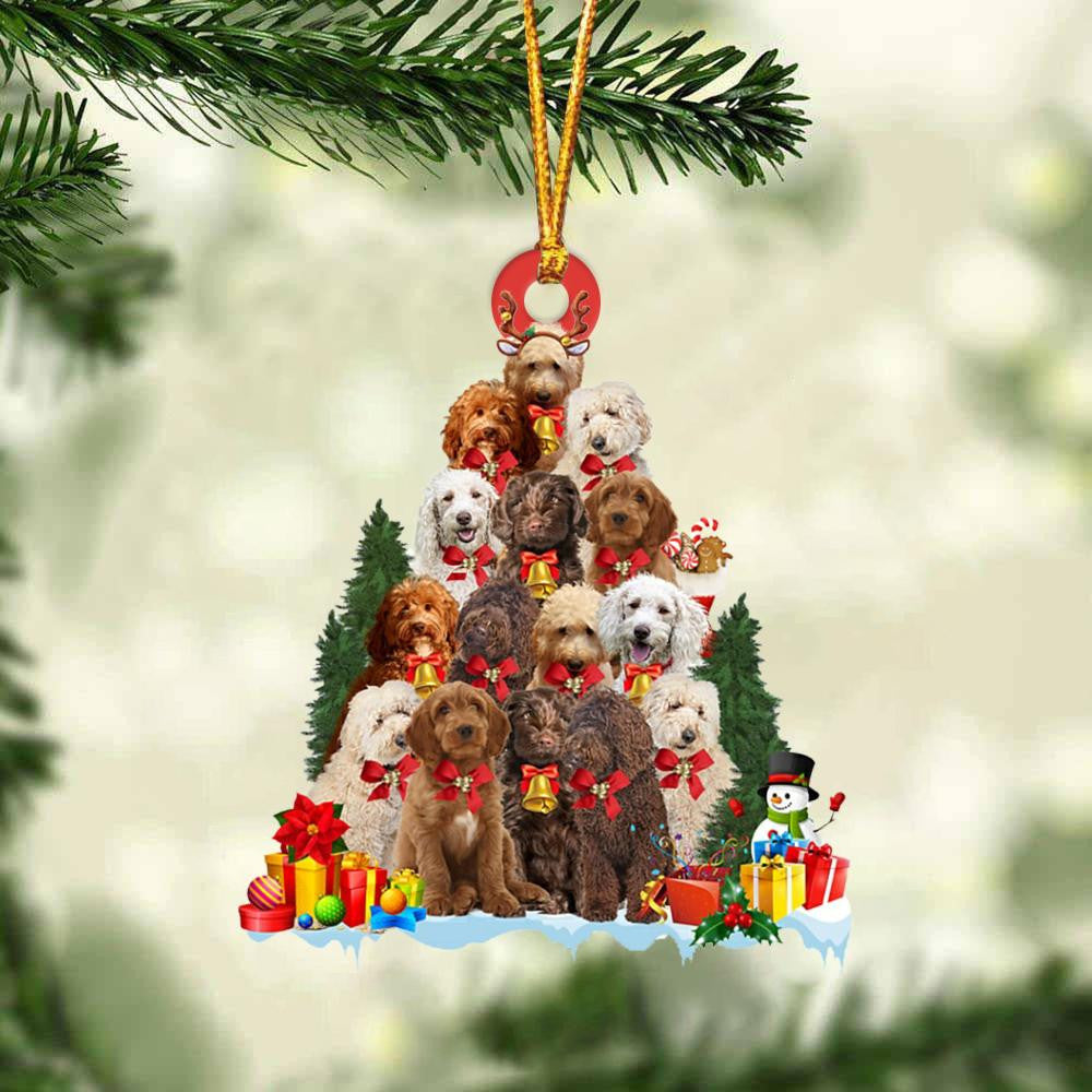 Australian Labradoodle Dog   Christmas Tree Ornament Dog Gifts Acrylic Ornament Dog Gifts Acrylic Ornament