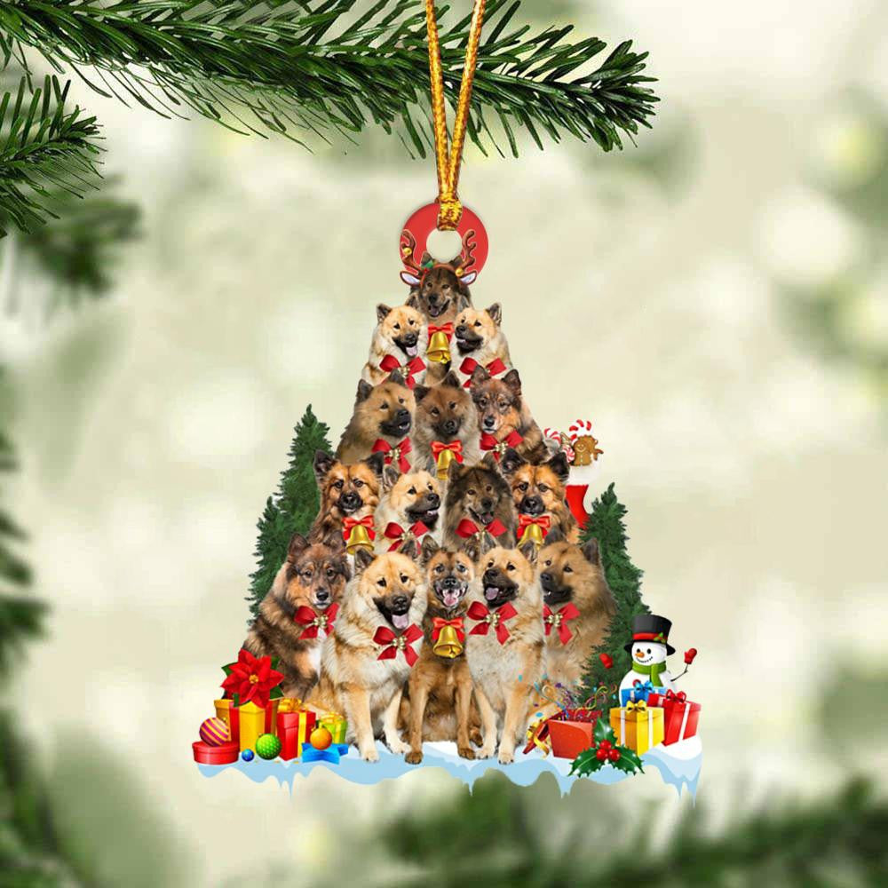 Eurasier Dog   Christmas Tree Ornament Dog Gifts Acrylic Ornament Dog Gifts Acrylic Ornament