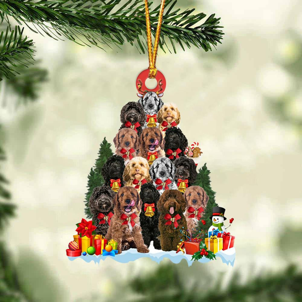 Cockerpoo Dog   Christmas Tree Ornament Dog Gifts Acrylic Ornament Dog Gifts Acrylic Ornament
