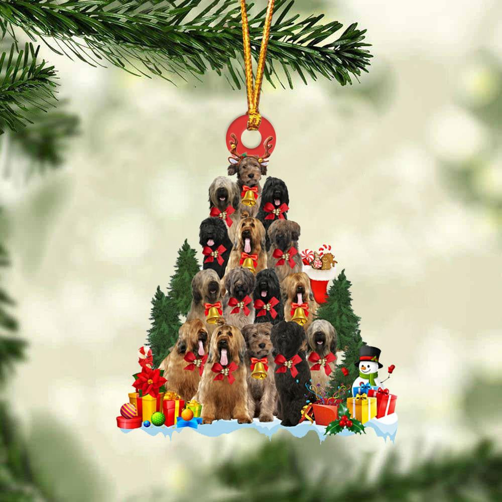 Briard Dog   Christmas Tree Ornament Dog Gifts Acrylic Ornament Dog Gifts Acrylic Ornament