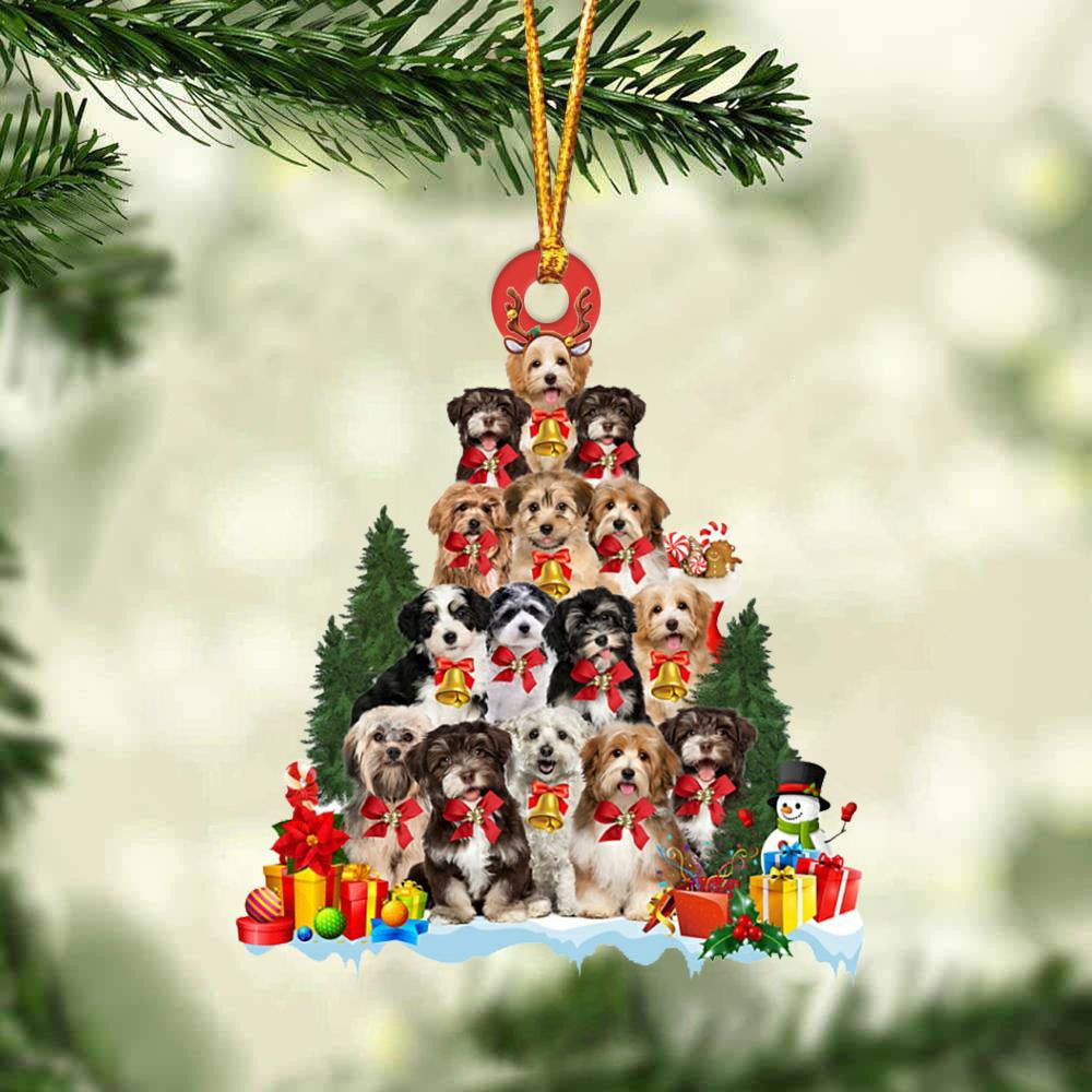 Havanese Dog Christmas Tree Ornament Dog Gifts Acrylic Ornament Dog Gifts Acrylic Ornament