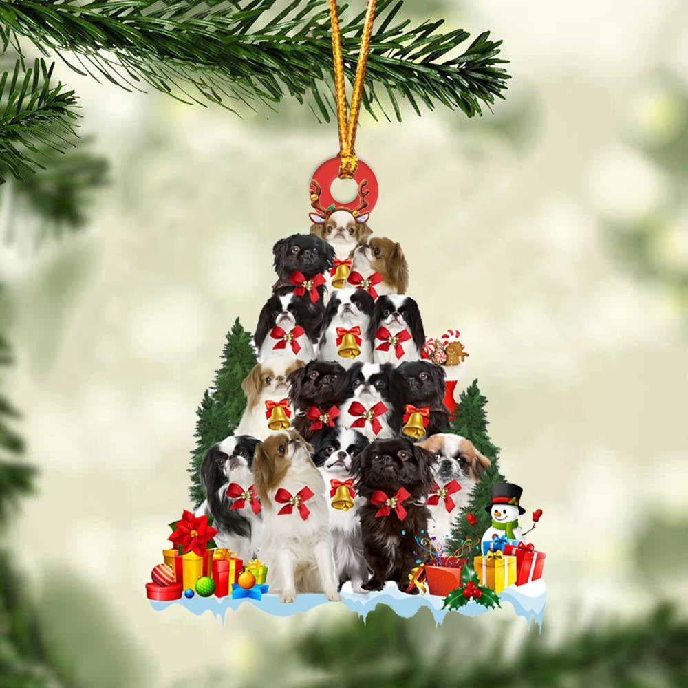 Japanese Chin Dog Christmas Tree Ornament Dog Gifts Acrylic Ornament Dog Gifts Acrylic Ornament