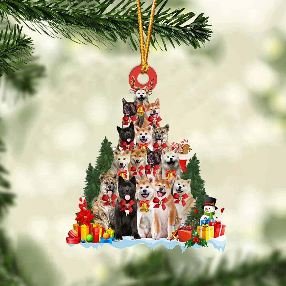 Akita Dog   Christmas Tree Ornament Dog Gifts Acrylic Ornament Dog Gifts Acrylic Ornament
