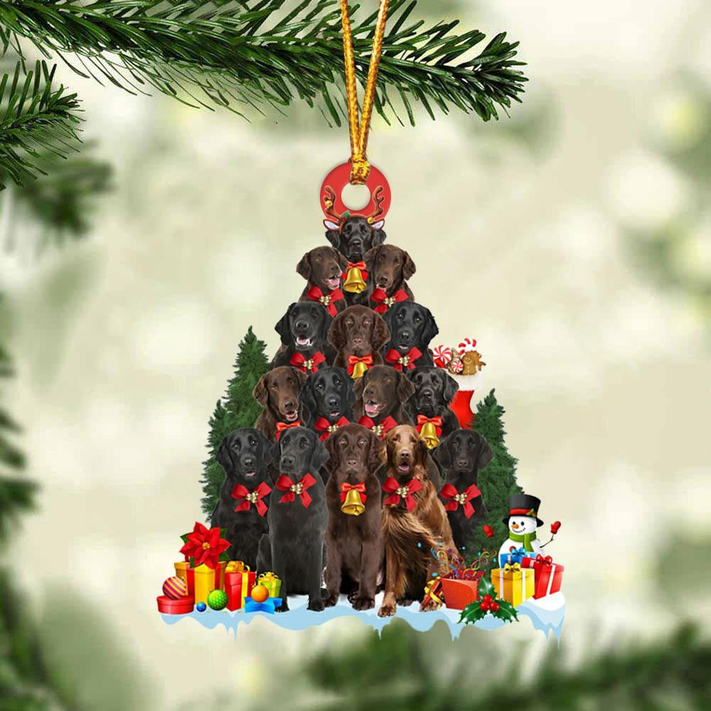 Flat Coated Retriever Dog   Christmas Tree Ornament Dog Gifts Acrylic Ornament Dog Gifts Acrylic Ornament