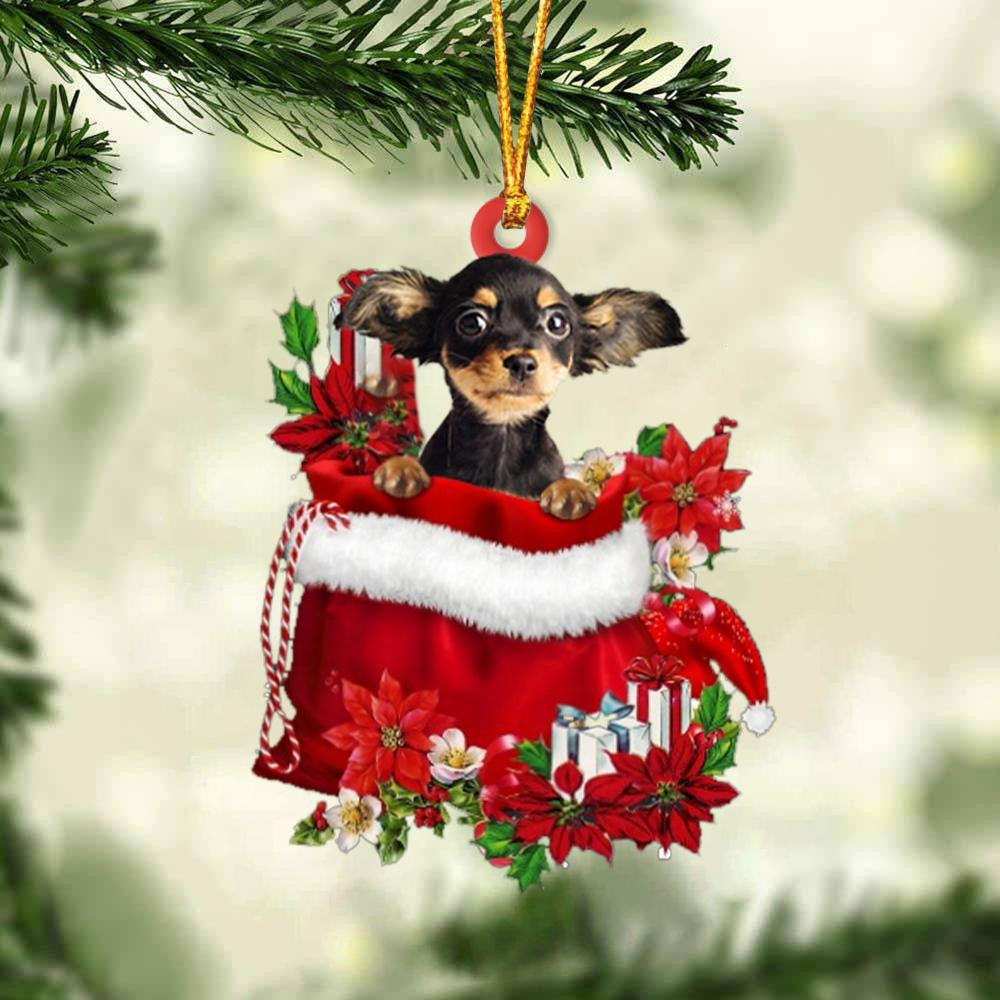 Russkiy Toy In Gift Bag Christmas Ornament for Dog Lovers Made by Acrylic