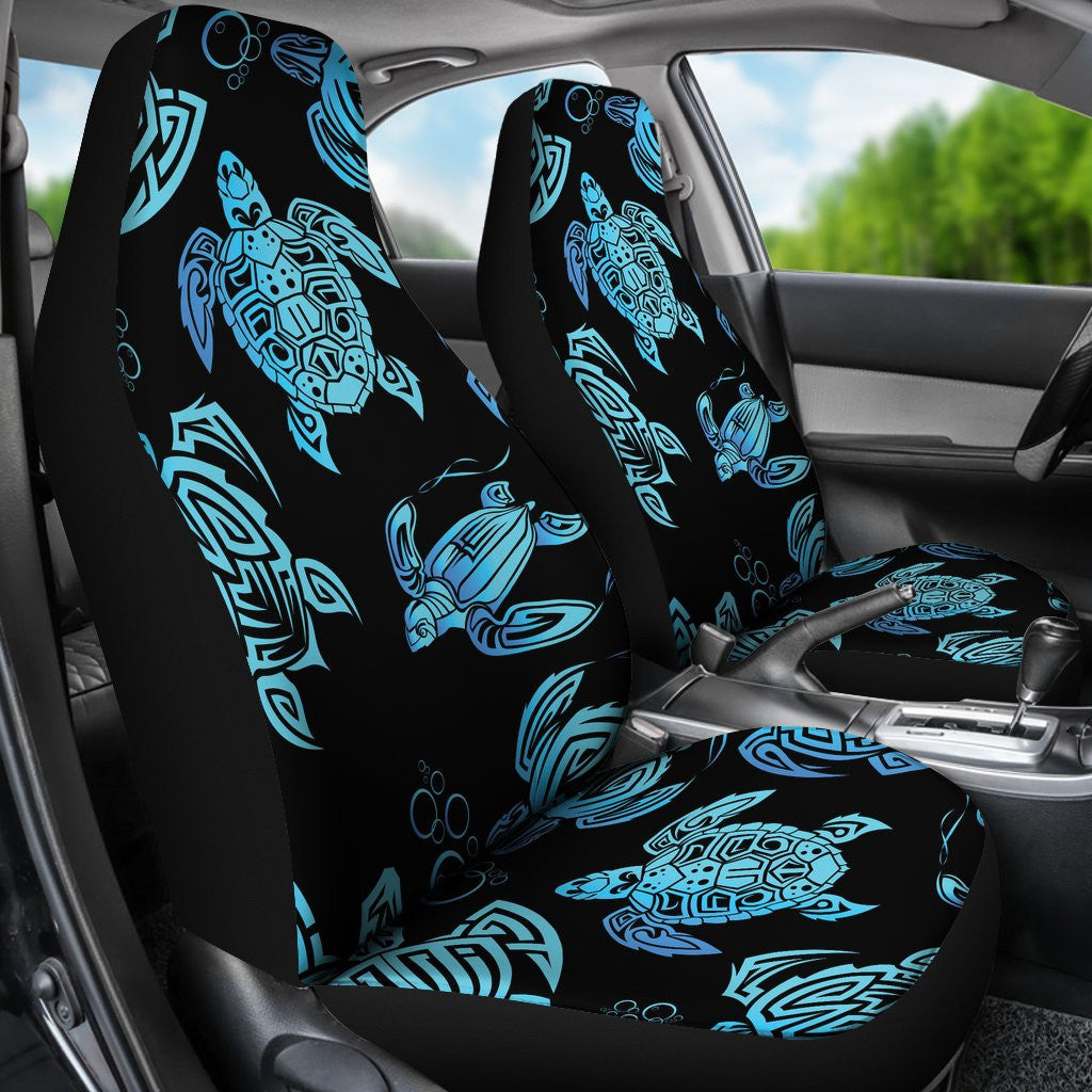 Tribal Turtle Polynesian Themed Design Car Seat Covers
