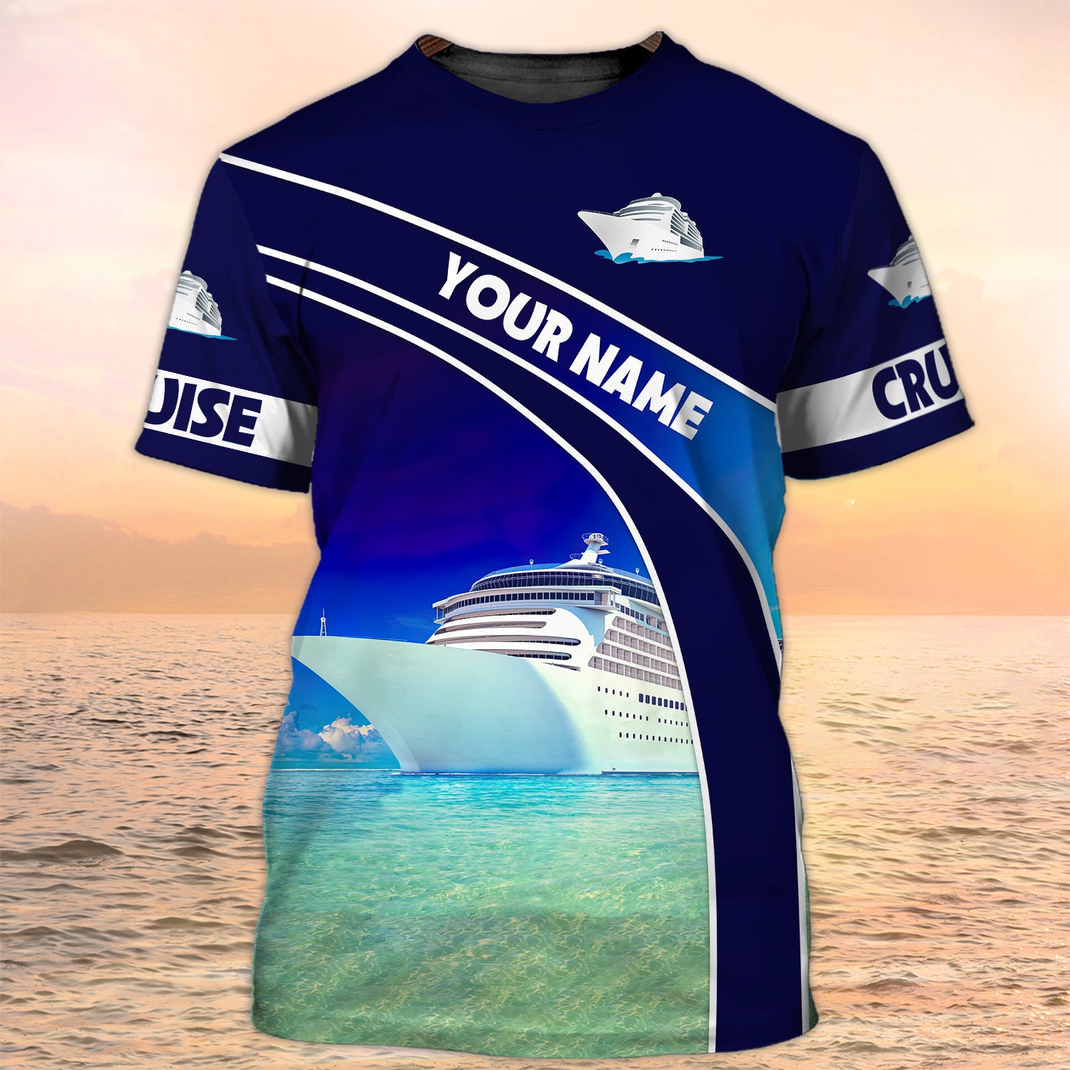 Personalized Name Cruise T Shirts Funny/ 3D All Over Printed Cruise Ship T Shirts For Him Her