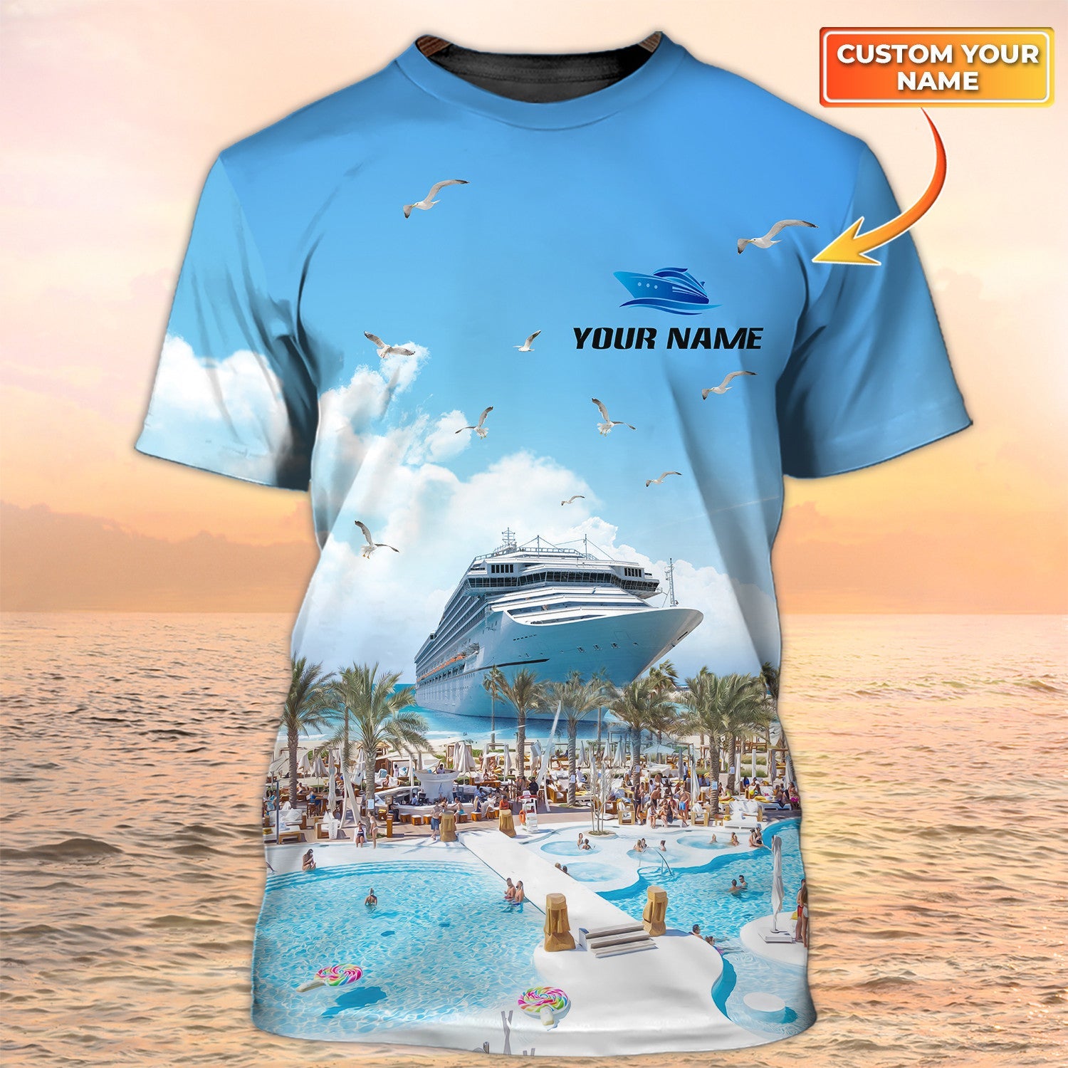 Custom Name Cruise Tshirts For Family/ Cruise Tee shirts 3D All Over Print For Summer Trip