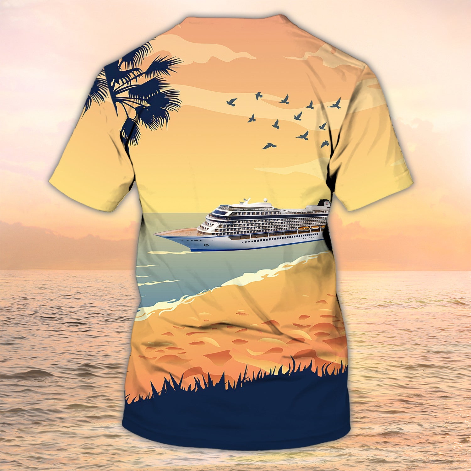 Custom Cruise Tshirts For Husband Wife/ Cruise Lines 3D Tee Shirt/ Summer Trip Cruise Clothing