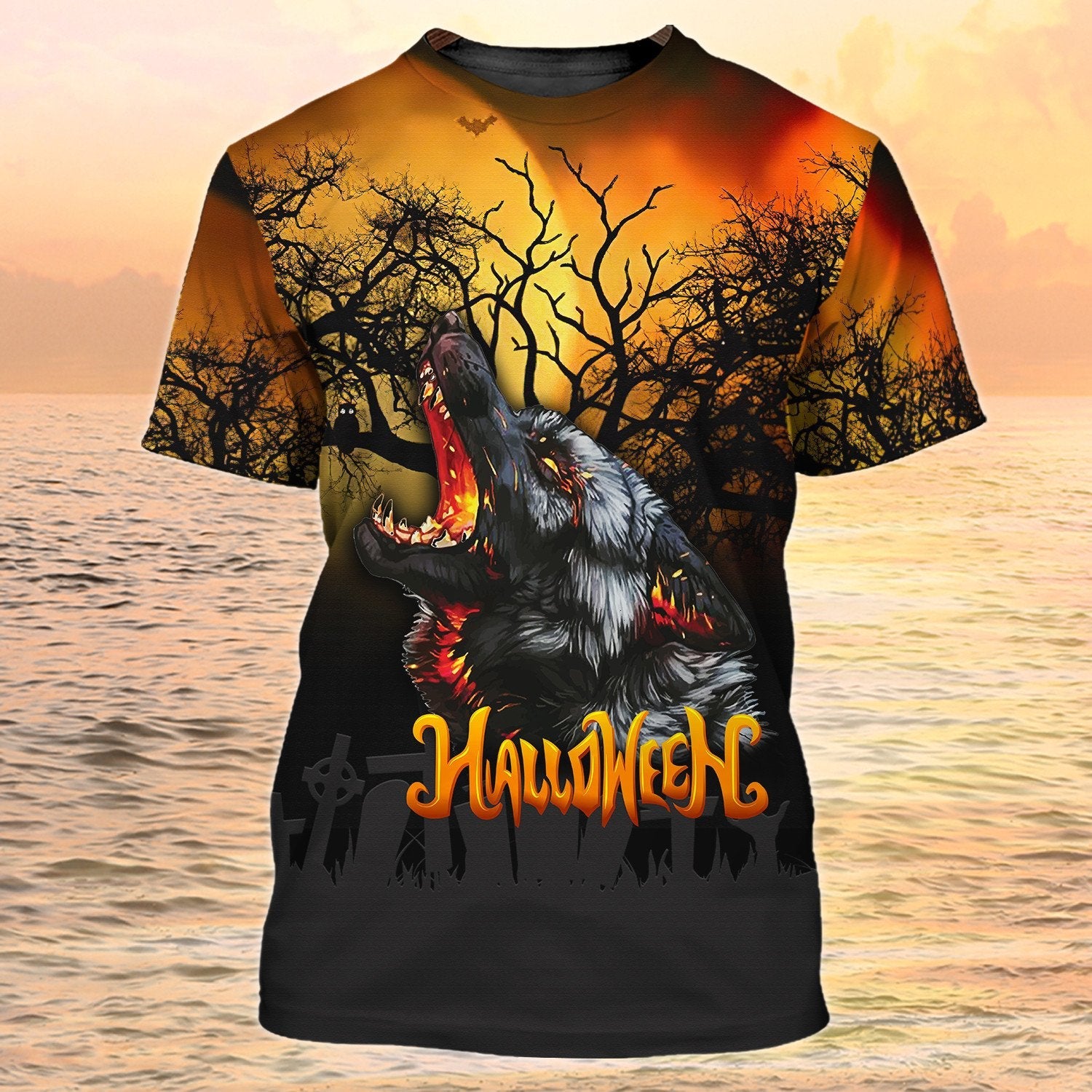 Wolf Halloween 3D T Shirt Halloween Tshirt For Him Best Gift Halloween