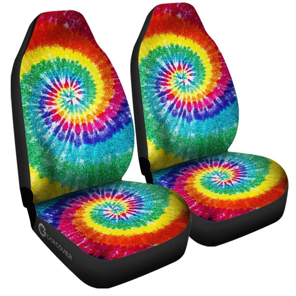 Spiral Tie Dye Car Seat Covers Custom Car Accessories Hippie Gifts