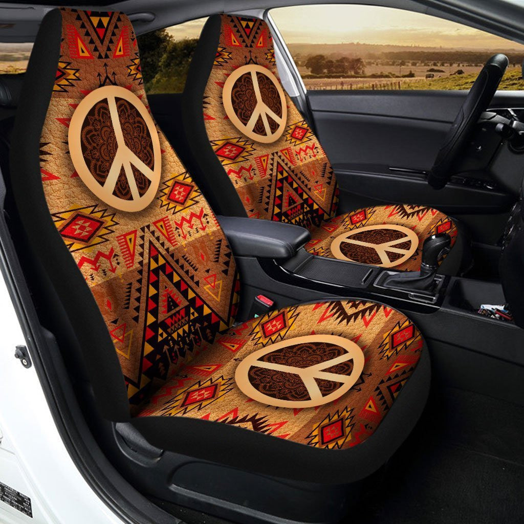 Native Hippie Peace Car Seat Covers Custom Car Accessories