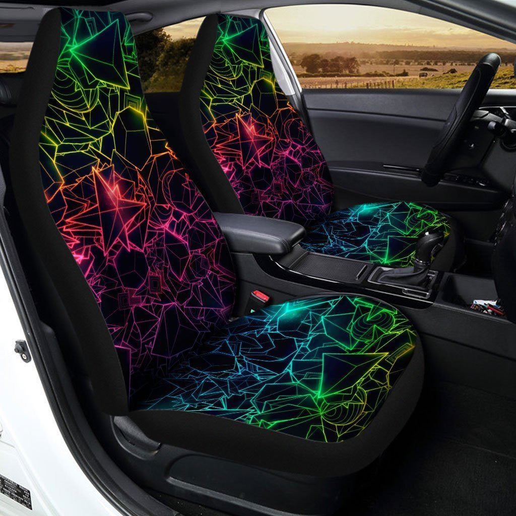 Trippy Car Seat Covers Hippie Style Car Decor Idea