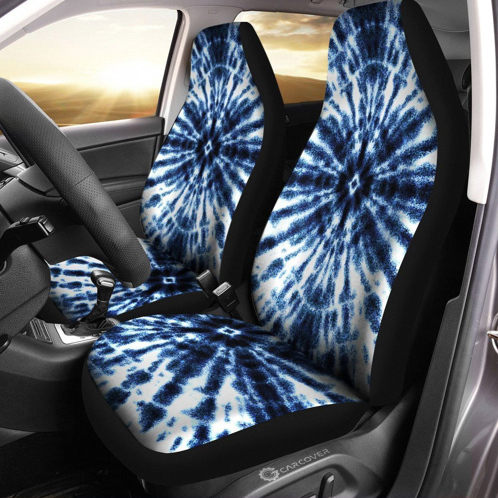 Shibori Tie Dye Car Seat Covers Custom Hippie Car Accessories