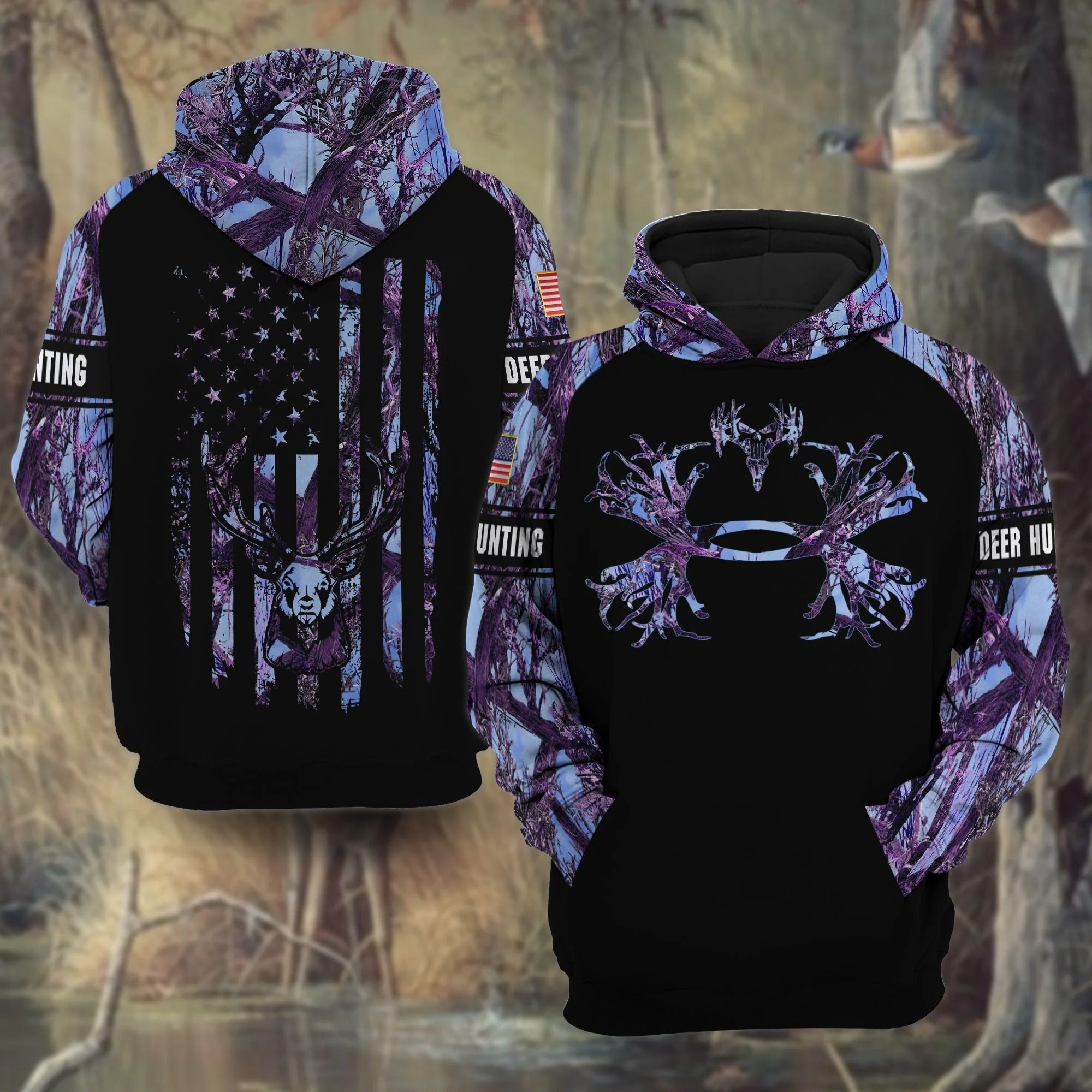 Premium Deer Hunting Hoodie 3D All Over Print Limited Edition Multicolor Hunting Hoodie Gift For Hunter