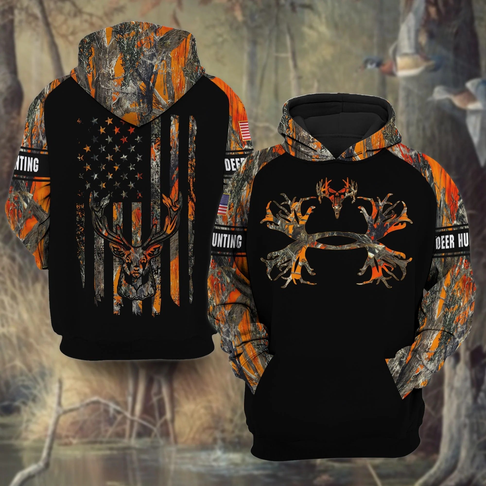 Premium Deer Hunting Hoodie 3D All Over Print Limited Edition Multicolor Hunting Hoodie Gift For Hunter