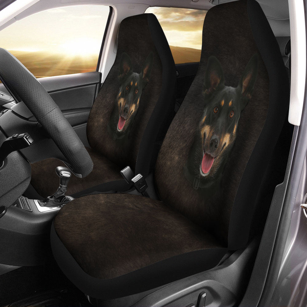 Australian Kelpie Dog Funny Face Car Seat Covers