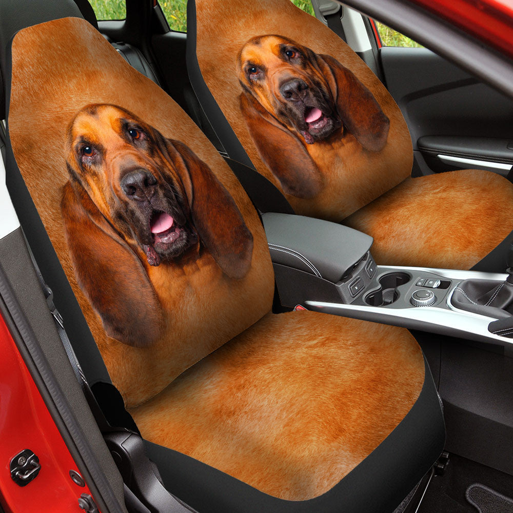 Bloodhound Dog Funny Face Car Seat Covers