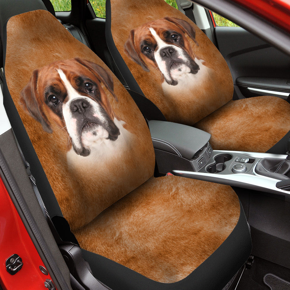 Boxer Dog Funny Face Car Seat Covers