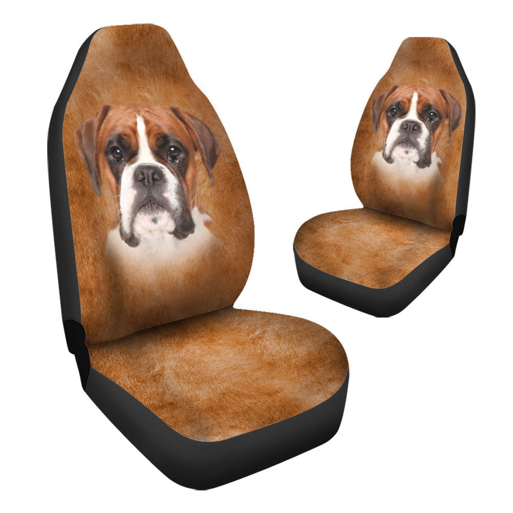 Boxer Dog Funny Face Car Seat Covers