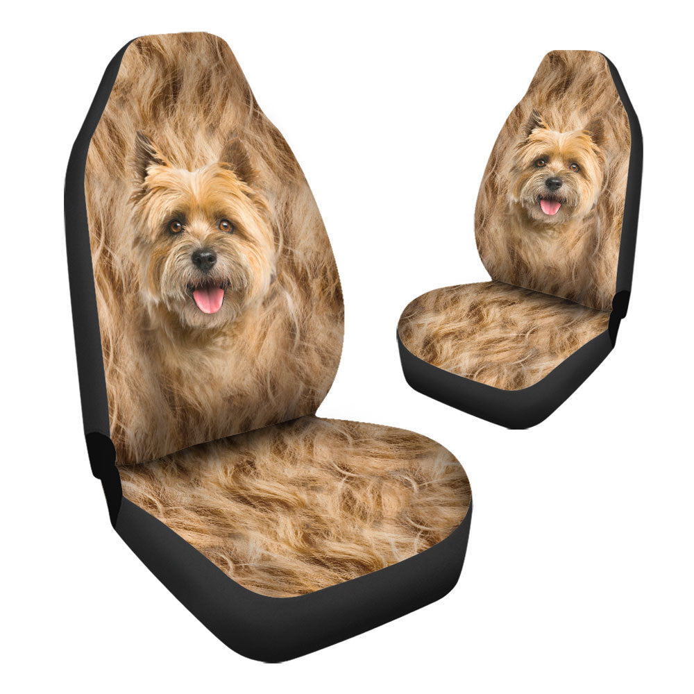 Cairn Terrier Dog Funny Face Car Seat Covers